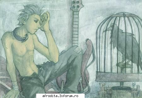 ceva fani anime? manga? fani l0cke poate? :d
iete si un desen al lui l0cke - staring contest se